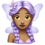 lilac fairy sticker