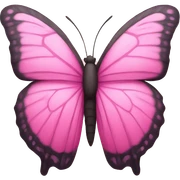 Pink butterfly  sticker