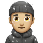 snowing sticker