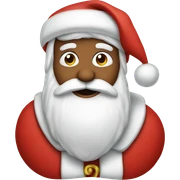 Santa with a bow sticker