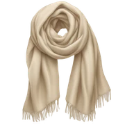Beige scarf  sticker
