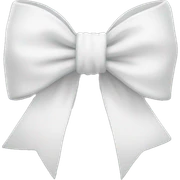 White bow  sticker