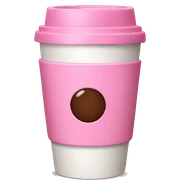 Coffee pink sticker