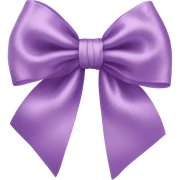 Satin bow sticker