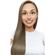 smiling girl in white shirt sticker