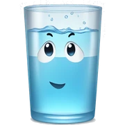 glass of water sticker