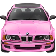 bmw pink sticker