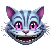 Cheshire cat sticker