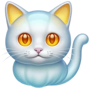 ghost cat sticker