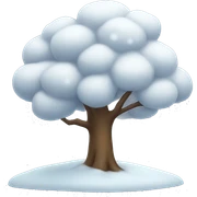 Snow tree sticker