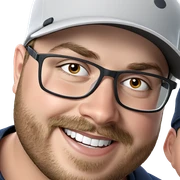 smiling boy in a hat sticker