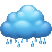 Rain cloud sticker