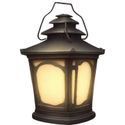 vintage lantern glowing softly sticker