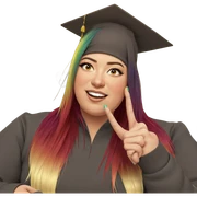 multicolored hair girl portrait sticker