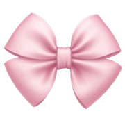 Light pink bow sticker