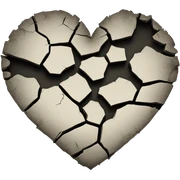 Broken heart sticker