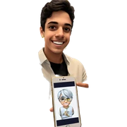 smiling boy with jewelry smartphone sticker