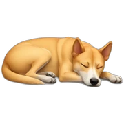 Carolina dog sleeping sticker