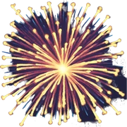 Fireworks sticker