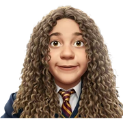 smiling boy in hogwarts uniform sticker