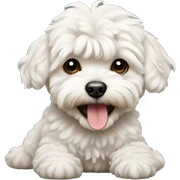 Maltipoo celebrating  sticker