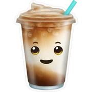 iced coffee sticker