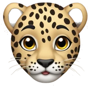 cute leopard sticker