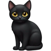 black cat sticker