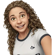 smiling woman with long hair sticker