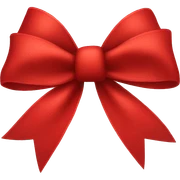 Red bow sticker