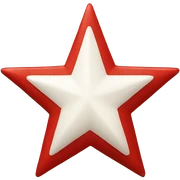 Red star sticker