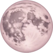 pastel pink moon sticker