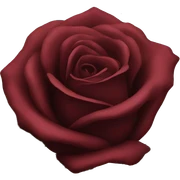 Dark red rose with black bow around stem sticker