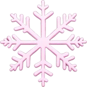 pastel pink snowflake  sticker