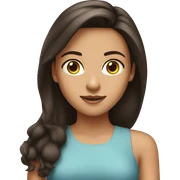 Pretty brunette girl sticker