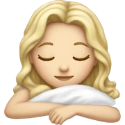 white girl sleeping  sticker