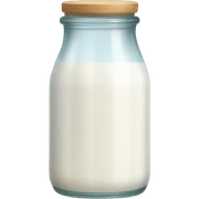 Glass milk jar sticker