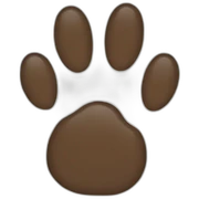 cat paw sticker