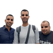 boys in white shirts sticker