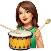 Festive Drummer sticker