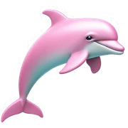 Pastel-pink-colors-dolphin sticker