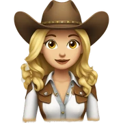 cowgirl cute sticker