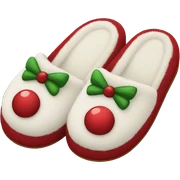 Christmas slippers sticker