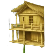 Bamboo house sticker