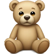Beige teddy bear  sticker