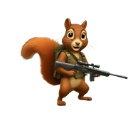 squirrel hunting  sticker