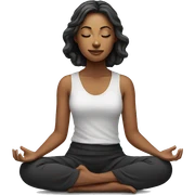 Meditating beautiful woman sticker