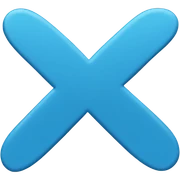 Blue check mark sticker