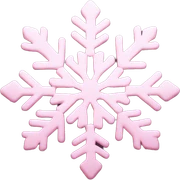 pastel pink snowflake  sticker