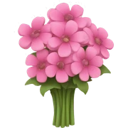 pink flower bouquet sticker